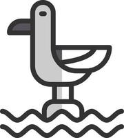 Seagull Vector Icon Design