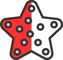 Starfish Vector Icon Design