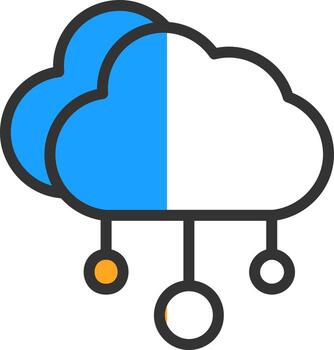 Cloud Computing Vector Icon Design