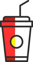 Plastic Cup Vector Icon Design