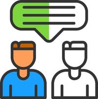 Talk Vector Icon Design