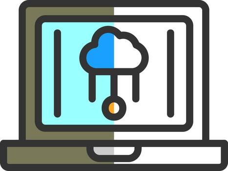 diseño de icono de vector computacional