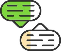 diseño de icono de vector de conversación