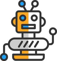 diseño de icono de vector de robot