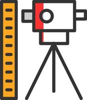 Theodolite Vector Icon Design