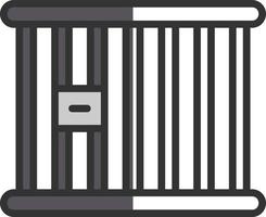 Prison Cell Vector Icon Design