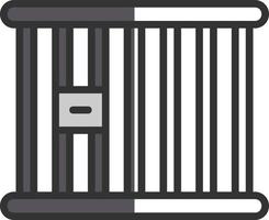 Prison Cell Vector Icon Design