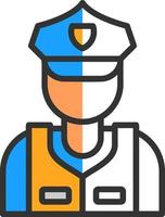 Security Guard Vector Icon Design