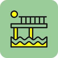 diseño de icono de vector de muelle