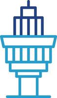 Control Tower Vector Icon Design