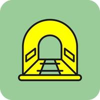 diseño de icono de vector de túnel