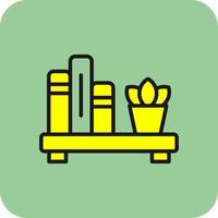 Book Shelf Vector Icon Design