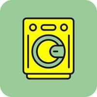 Washing Machine Vector Icon Design