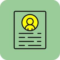 Resume Vector Icon Design