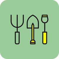 Gardening Tools Vector Icon Design