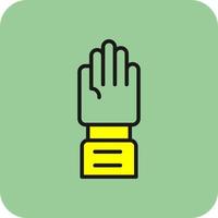 Raise Hand Vector Icon Design