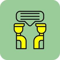 Discussion Vector Icon Design