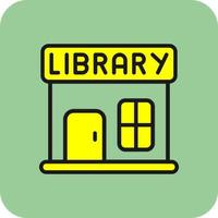 diseño de icono de vector de biblioteca