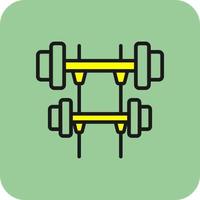 diseño de icono de vector de gimnasio