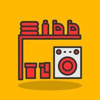 Laundry Room Vector Icon Design