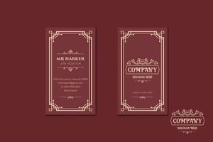 vintage shop business card free vector