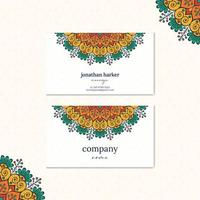 free vintage floral business card design vector