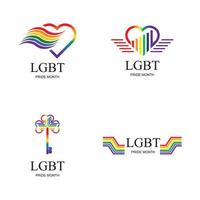 lgbt logo y símbolo vector