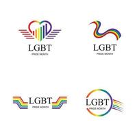 lgbt logo y símbolo vector