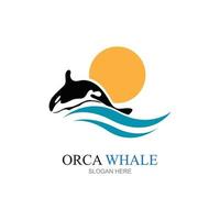 Orca Logo Vector Illustration On Trendy Design.