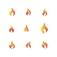 fire log and symbol vector