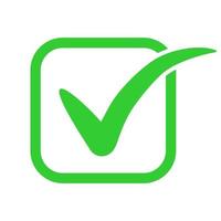 Checkmark check list icon sign symbol logo green design vector illustration