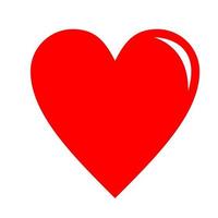 Heart love icon symbol sign red design vector