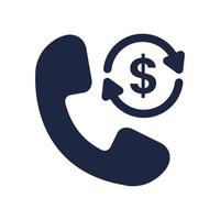 blue and white isolate business and financail call center flat icon elements vector