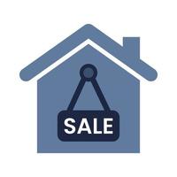 blue and white isolate real estate business financail flat icon elements vector