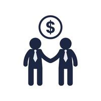isolate teamwork group flat icon symbol vector