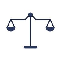 isolate scales business financail flat icon elements vector