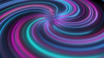 Abstract purple and blue multicolored glowing bright twisted swirling lines abstract background. Video 4k