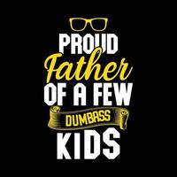 Dad Typography T-Shirt Design Free Vector