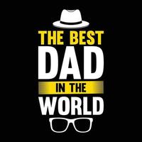 Dad Typography T-Shirt Design Free Vector