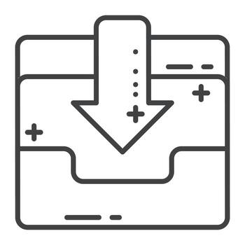 Simple business and finance line icons set for website and mobile apps vector