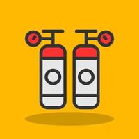 Oxygen Tanks Vector Icon Design