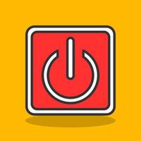 Power Button Vector Icon Design