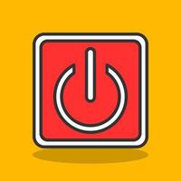 Power Button Vector Icon Design