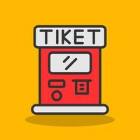 Ticket Machine Vector Icon Design