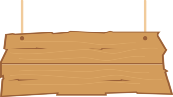 pendaison en bois planche conception plat illustration png