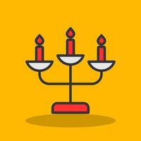 Candelabra Vector Icon Design