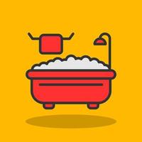 Bathtub Vector Icon Design