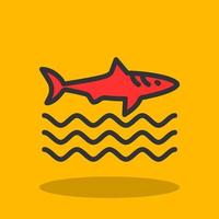 Shark Vector Icon Design