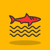 Shark Vector Icon Design