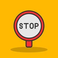 Stop Sign Vector Icon Design